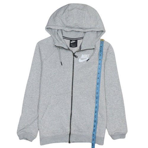 Nike Men's Grey XS Full Zip Hoodie with Logo