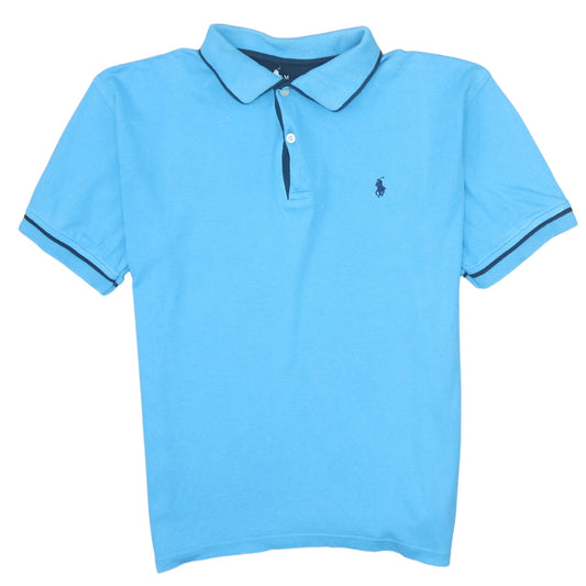 Ralph Lauren Men's Blue Cotton Polo Shirt Size M Casual Classic Style