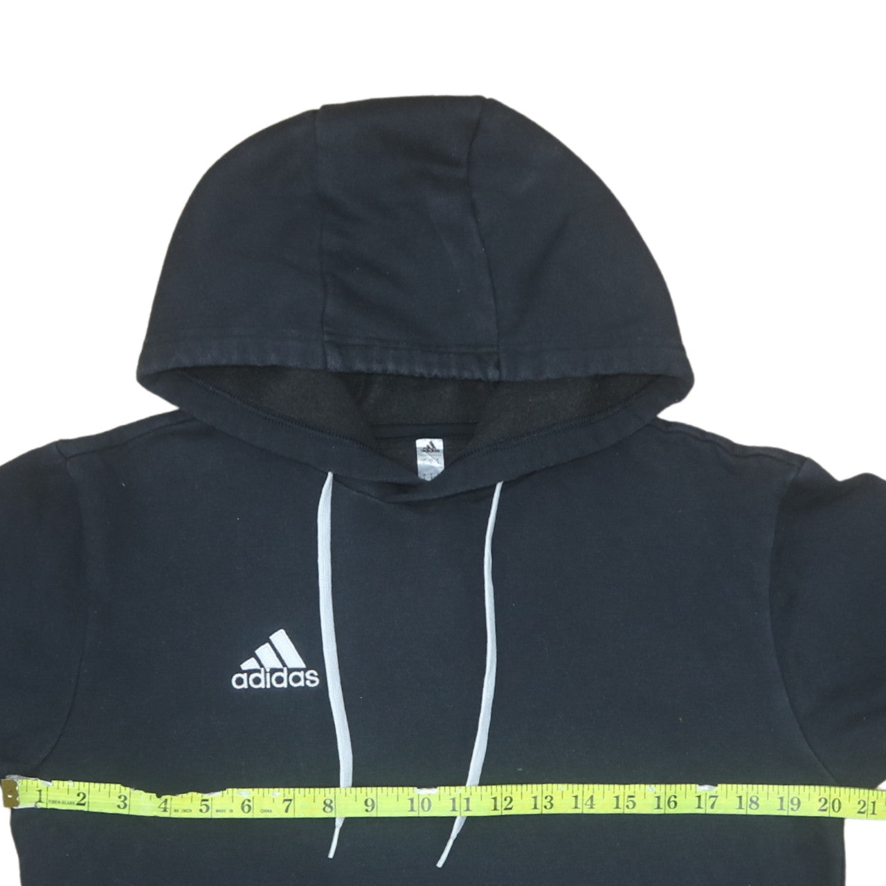Adidas Men's Black Pullover Hoodie Size M Fleece Logo Sportswear