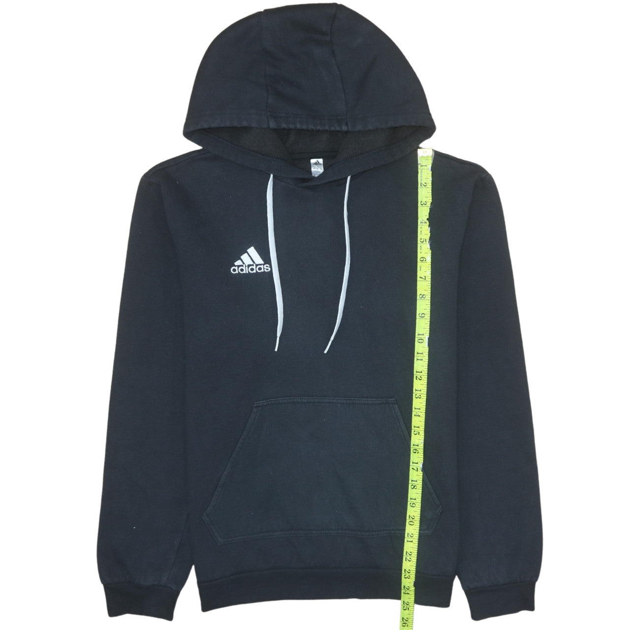 Adidas Men's Black Pullover Hoodie Size M Fleece Logo Sportswear