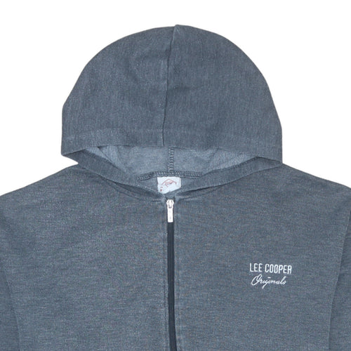 Lee Cooper Men's Blue Full Zip Hoodie Size M Regular Fit