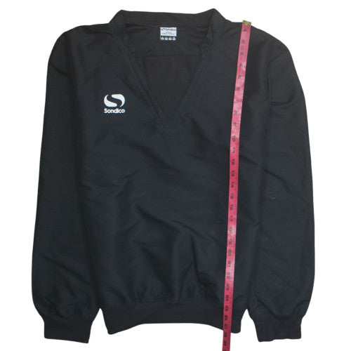 Sondico Men's Black Long Sleeve Pullover Sweatshirt L V-Neck