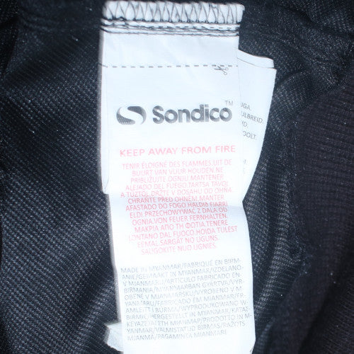 Sondico Men's Black Long Sleeve Pullover Sweatshirt L V-Neck