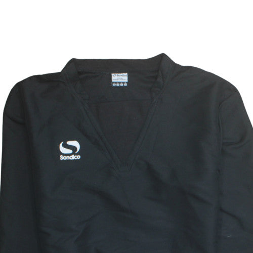 Sondico Men's Black Long Sleeve Pullover Sweatshirt L V-Neck