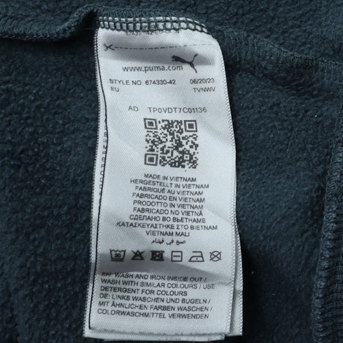 Puma Men's Blue XL Pullover Hoodie with Logo Graphic