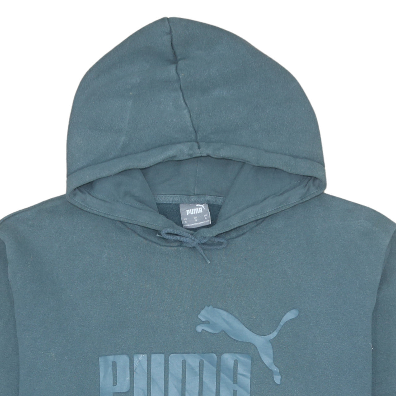 Puma Men's Blue XL Pullover Hoodie with Logo Graphic