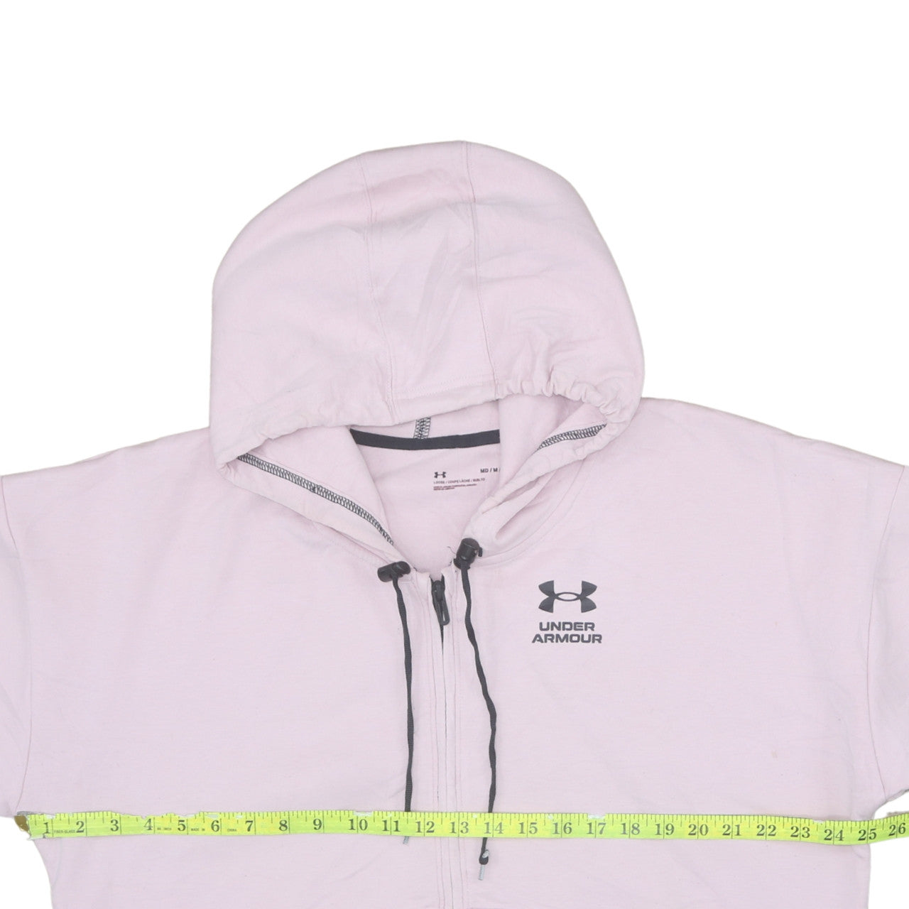 Under Armour Women's Pink Full Zip Hoodie Size M Loose Fit