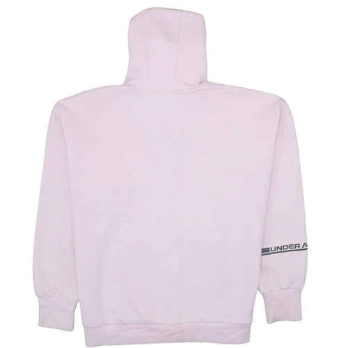 Under Armour Women's Pink Full Zip Hoodie Size M Loose Fit