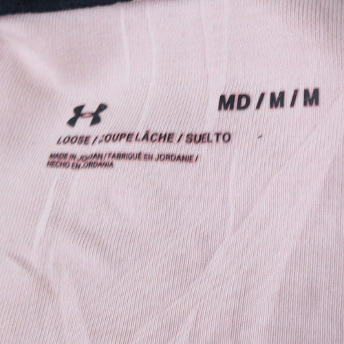 Under Armour Women's Pink Full Zip Hoodie Size M Loose Fit