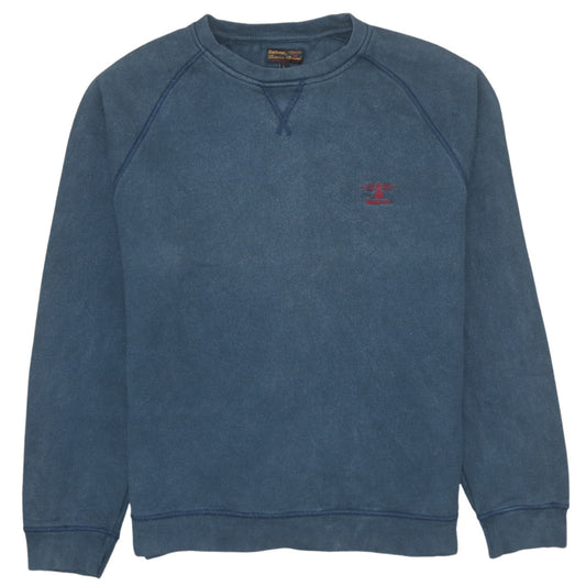 Barbour Men's Blue Crew Neck Pullover Sweatshirt L