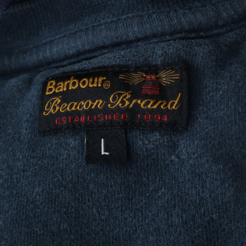 Barbour Men's Blue Crew Neck Pullover Sweatshirt L