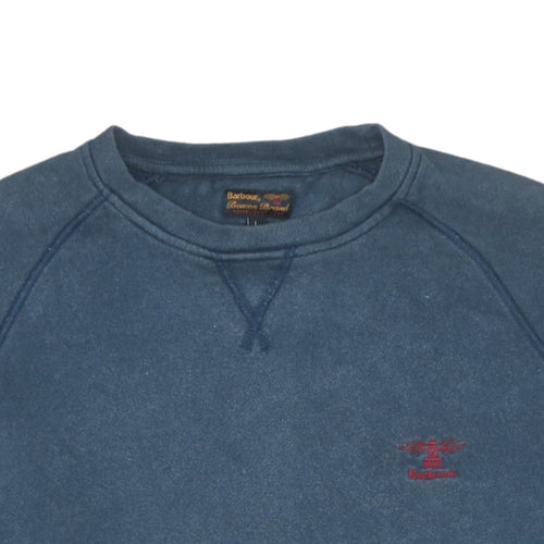 Barbour Men's Blue Crew Neck Pullover Sweatshirt L