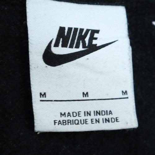 Nike Women's Black Pullover Hoodie Medium Cotton Blend Logo Sweatshirt