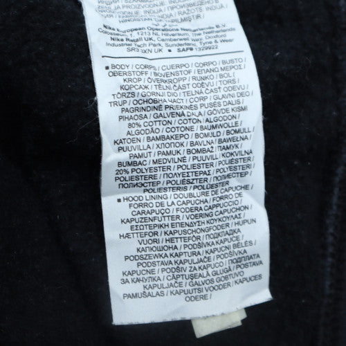 Nike Women's Black Pullover Hoodie Medium Cotton Blend Logo Sweatshirt