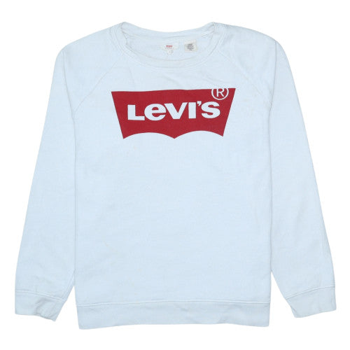 Levi's Men's White Logo Pullover Sweatshirt Size S Regular Fit