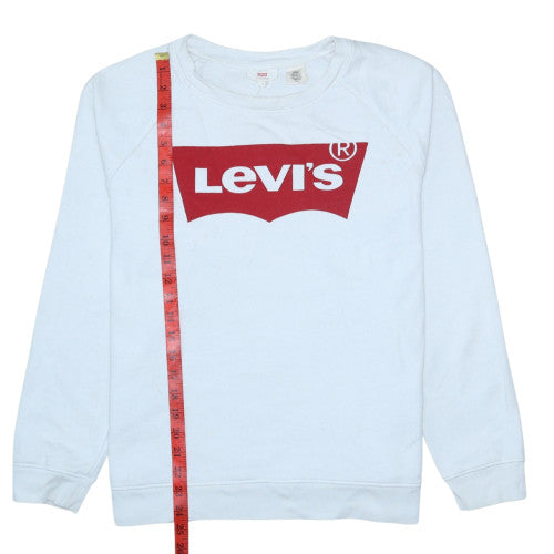 Levi's Men's White Logo Pullover Sweatshirt Size S Regular Fit