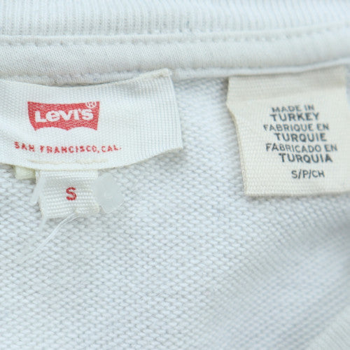 Levi's Men's White Logo Pullover Sweatshirt Size S Regular Fit
