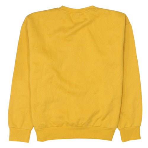 Disney Winnie the Pooh Yellow Crew Neck Women's Sweatshirt Size M