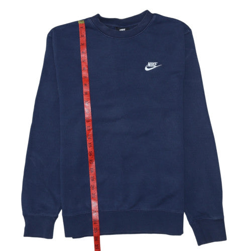 Nike Men's Blue Small Pullover Crew Neck Fleece Sweatshirt