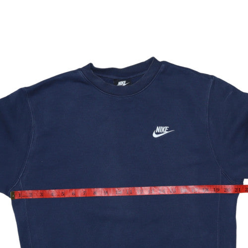 Nike Men's Blue Small Pullover Crew Neck Fleece Sweatshirt