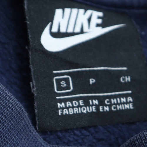 Nike Men's Blue Small Pullover Crew Neck Fleece Sweatshirt