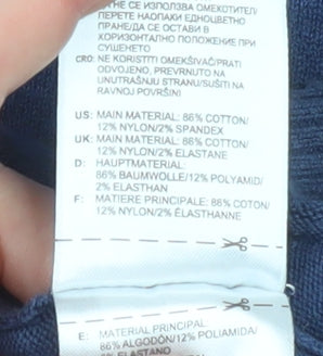 Adidas Men’s Blue 2XL V-Neck Cotton Pullover Jumper