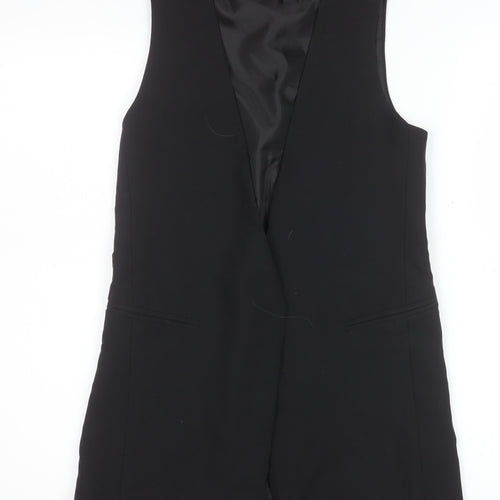 New Look Women's Black Sleeveless Suit Waistcoat UK 6 Polyester Blend