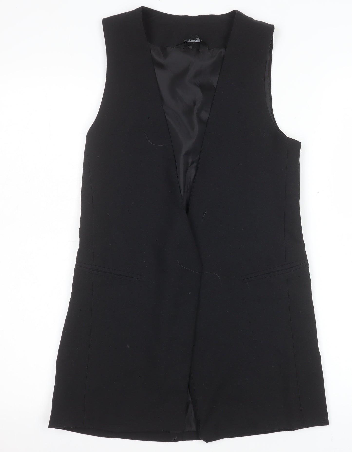 New Look Women's Black Sleeveless Suit Waistcoat UK 6 Polyester Blend