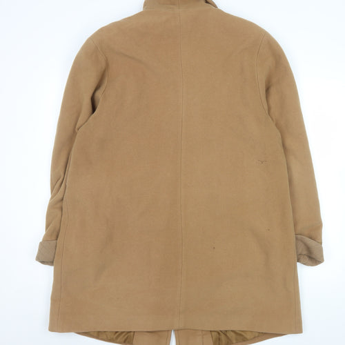 Klass Collection Women's Beige Wool Blend Overcoat Size 16