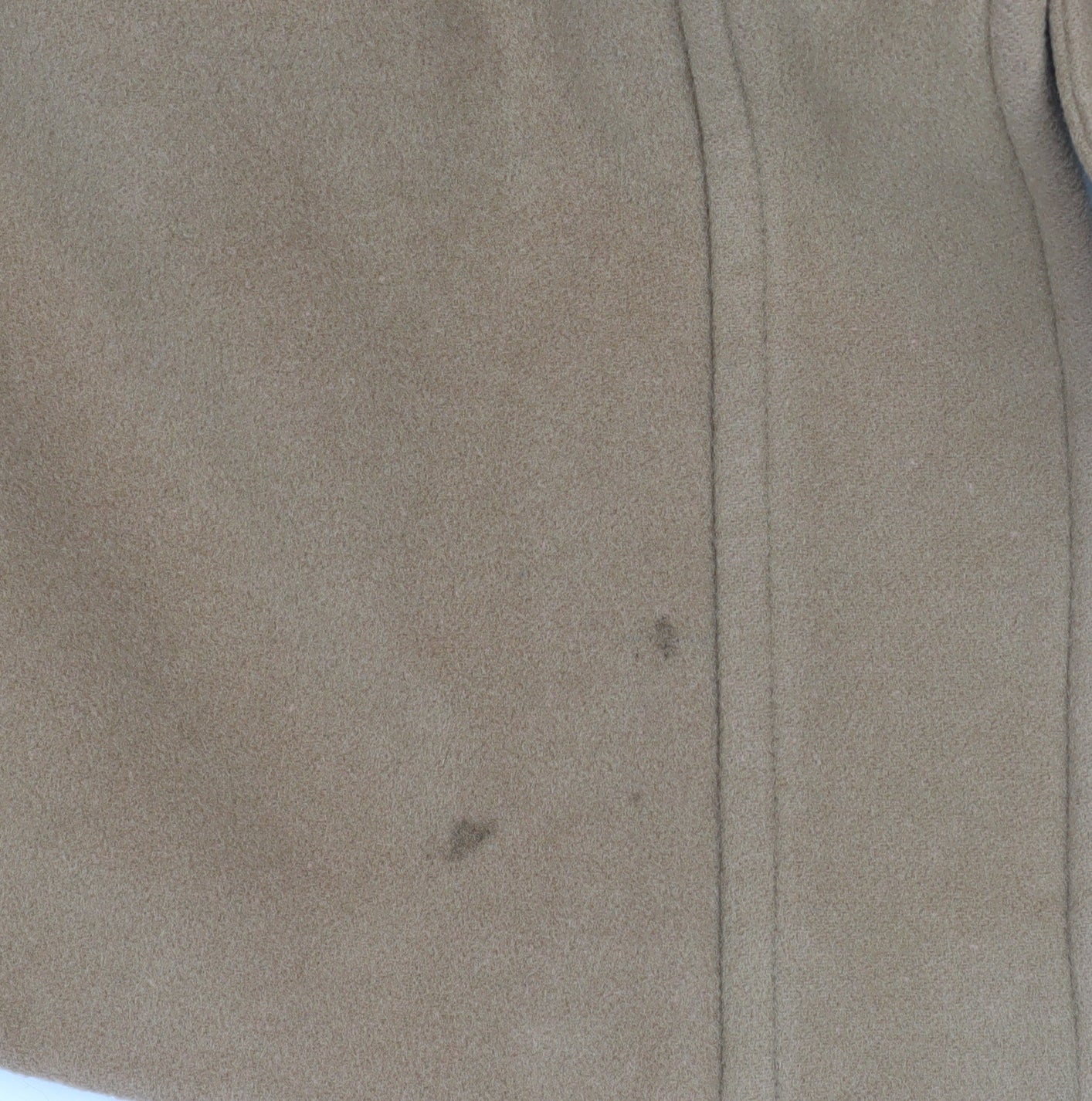Klass Collection Women's Beige Wool Blend Overcoat Size 16