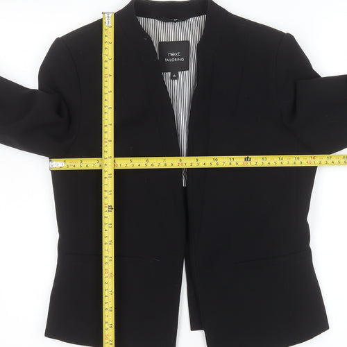 Next Women Black Slim Fit Tailored Blazer Jacket UK 6