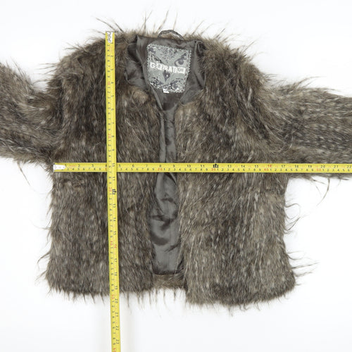 New Look Generation 915 Teens Brown Faux Fur Cropped Jacket Age 14-15
