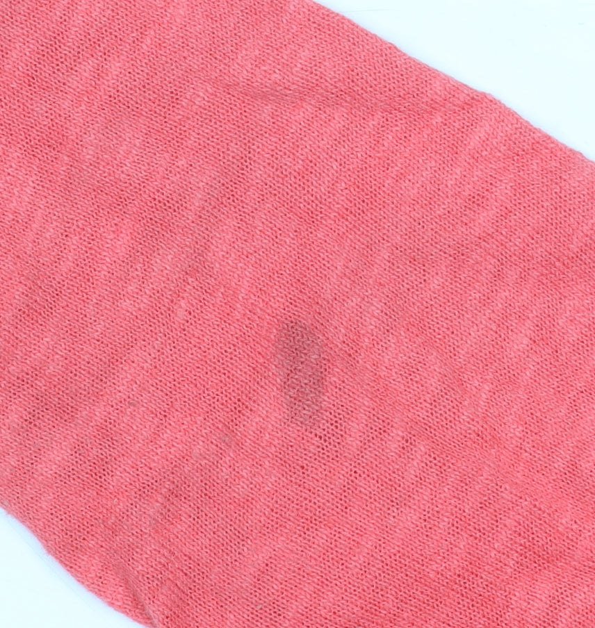White Stuff Women’s Pink Cotton Linen Long Sleeve Open Cardigan Size 10
