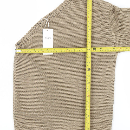 Marks and Spencer Women’s Beige One Shoulder Knit Top XS