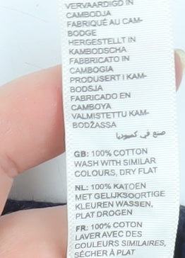 Fat Face Women's Blue Cotton V-Neck Button Cardigan Size 8