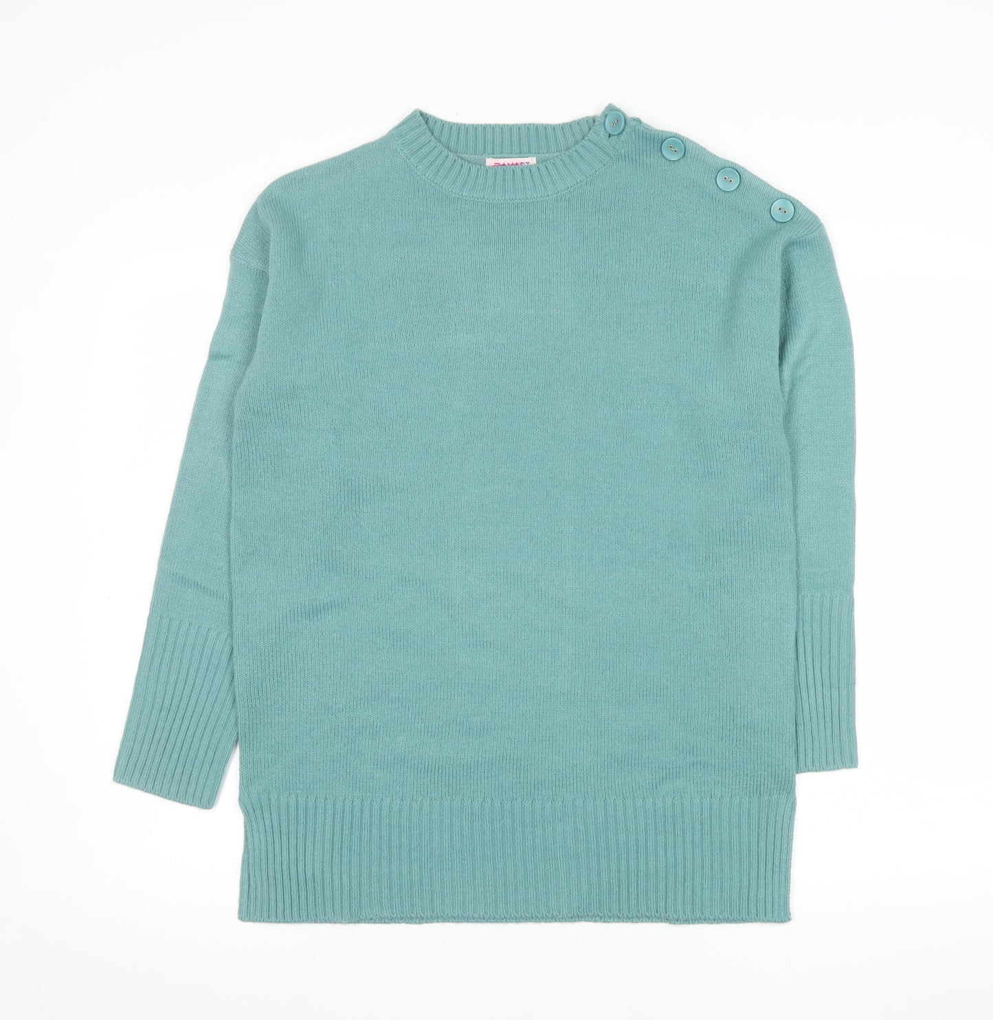 Damart Women’s Green Crew Neck Long Sleeve Pullover Jumper Size 10/12