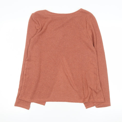 H&M Women’s Brown Knit Open Cardigan Size S