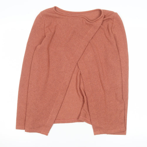 H&M Women’s Brown Knit Open Cardigan Size S