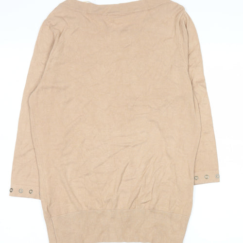 Wallis Women’s Beige Petite 14 3/4 Sleeve Knit Blouse