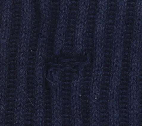Nautica Men's Blue Cotton Mock Neck Chunky Knit Pullover Jumper Size M