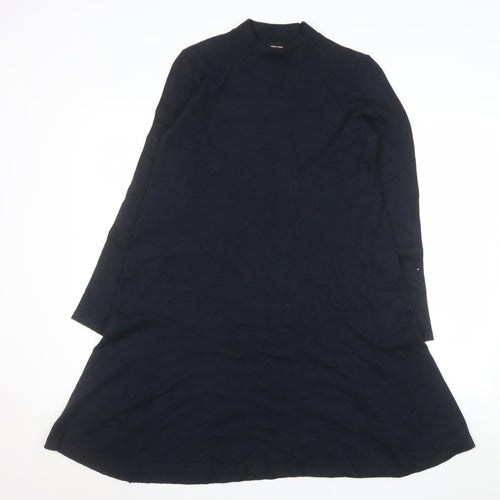 Vero Moda Women’s Black A-Line Knit Dress M Long Sleeve High Neck