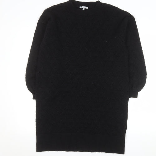 Oliver Bonas Women's Black Knit Jumper Dress Size 14