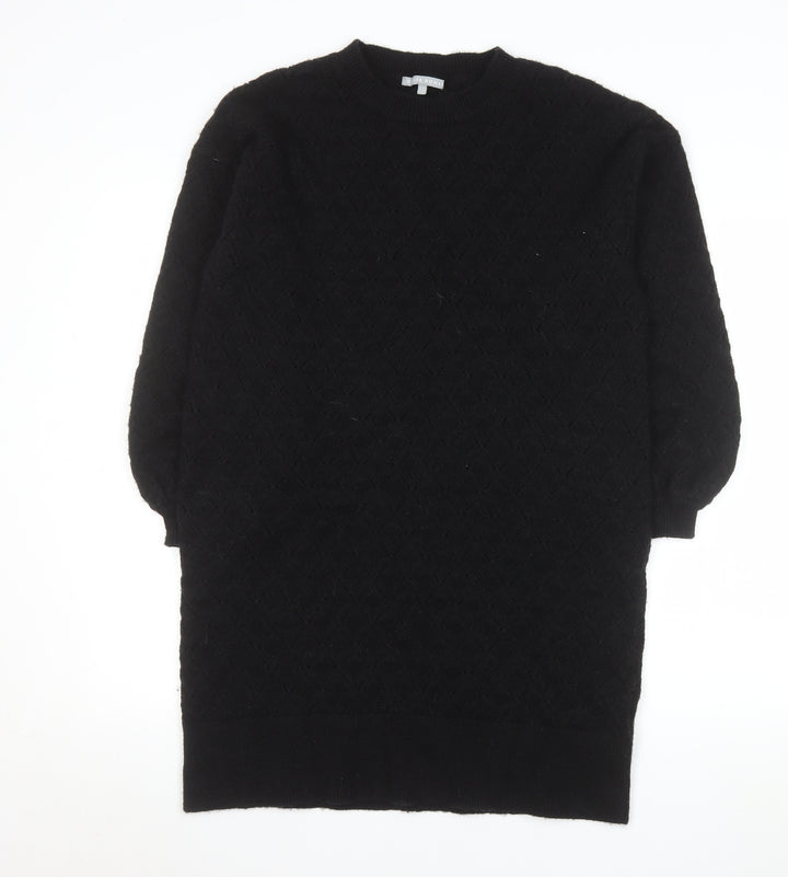 Oliver Bonas Women's Black Knit Jumper Dress Size 14