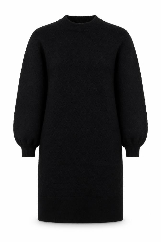 Oliver Bonas Women's Black Knit Jumper Dress Size 14