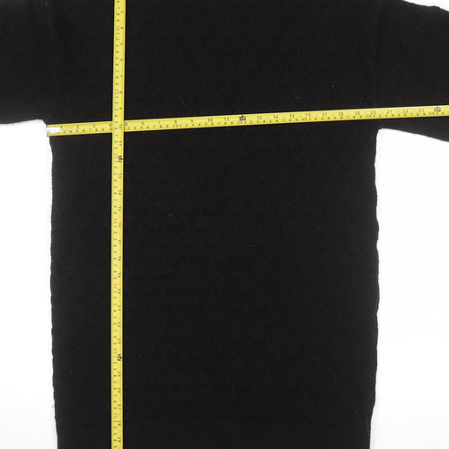 Oliver Bonas Women's Black Knit Jumper Dress Size 14