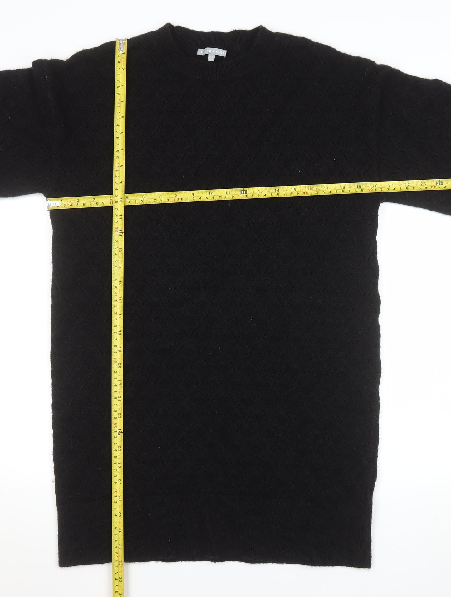 Oliver Bonas Women's Black Knit Jumper Dress Size 14
