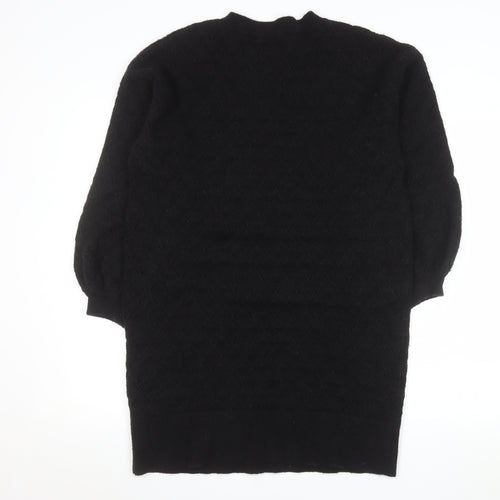 Oliver Bonas Women's Black Knit Jumper Dress Size 14