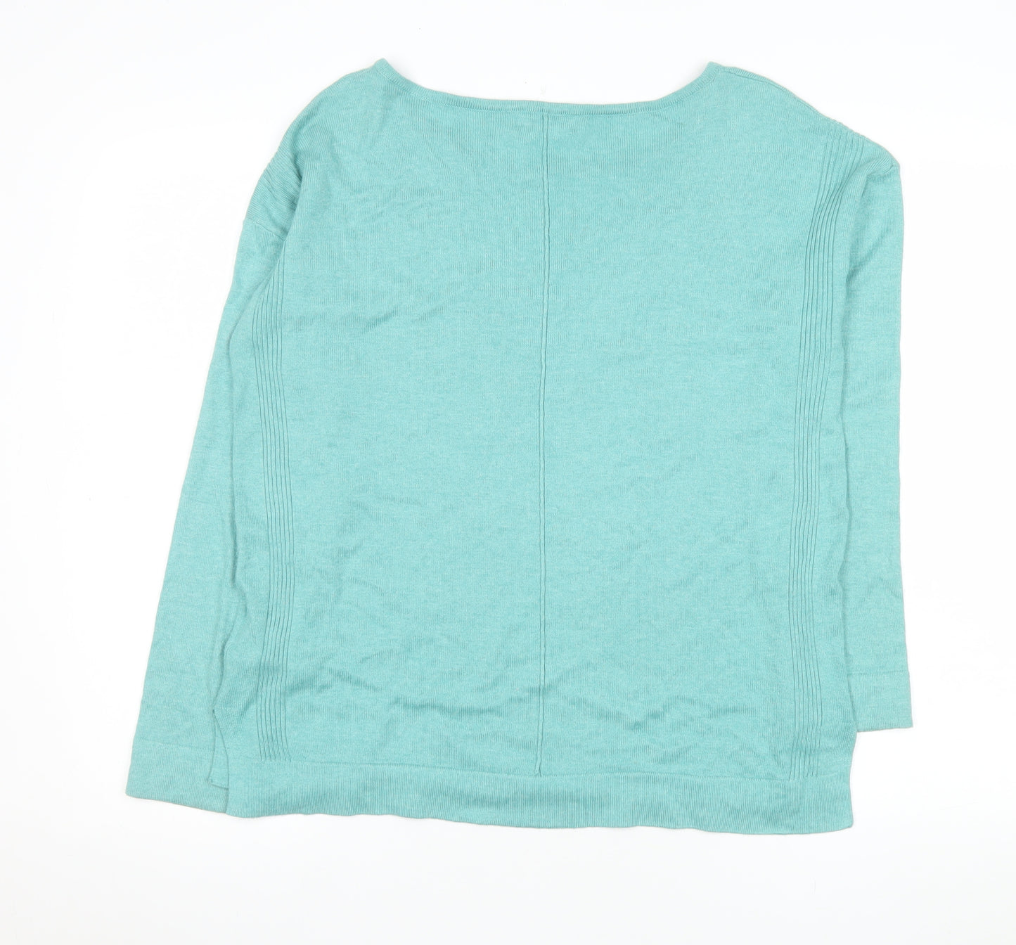 White Stuff Women's Green Boat Neck Pullover Jumper Size 10