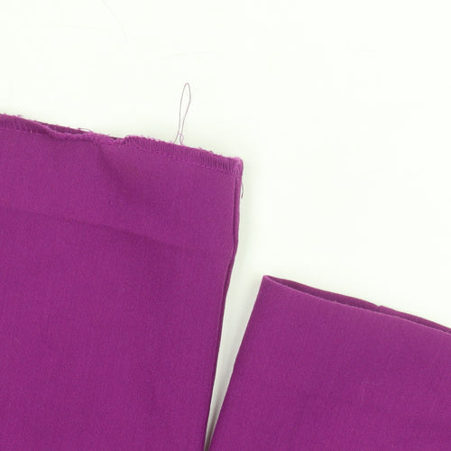 ZARA Women Purple Flared Stretch Trousers Size S