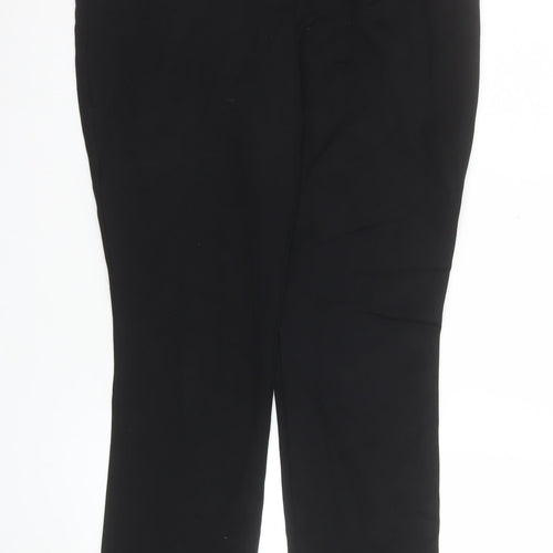 Marks and Spencer Women Black Size 12 Slim Stretch Trousers